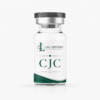 白色背景上的 CJC 玻璃药瓶 CJC -1295 without DAC + IPA5mg